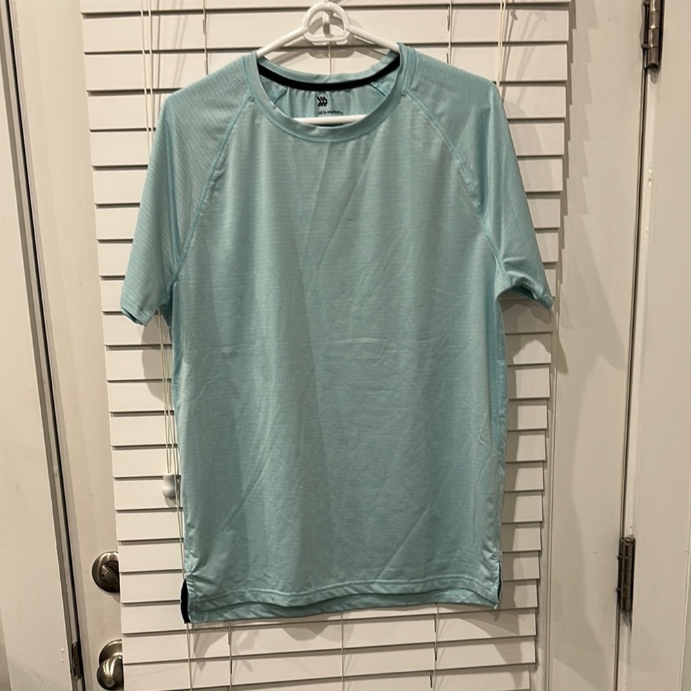 New Men's All In Motion Light Blue Athletic Shirt